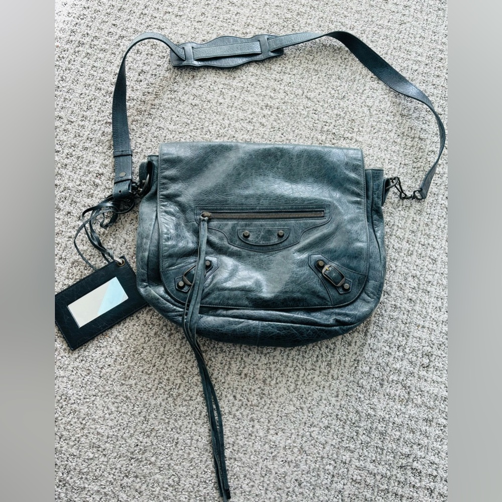 Balenciaga Motocross Folk Messenger Bag - Picture 2 of 8